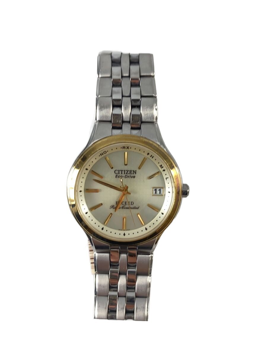【中古】CITIZEN◆石英ウオッチ/アナログ/ステンレス鋼/GLD/SLV/H111-T013635【服飾雑貨他】