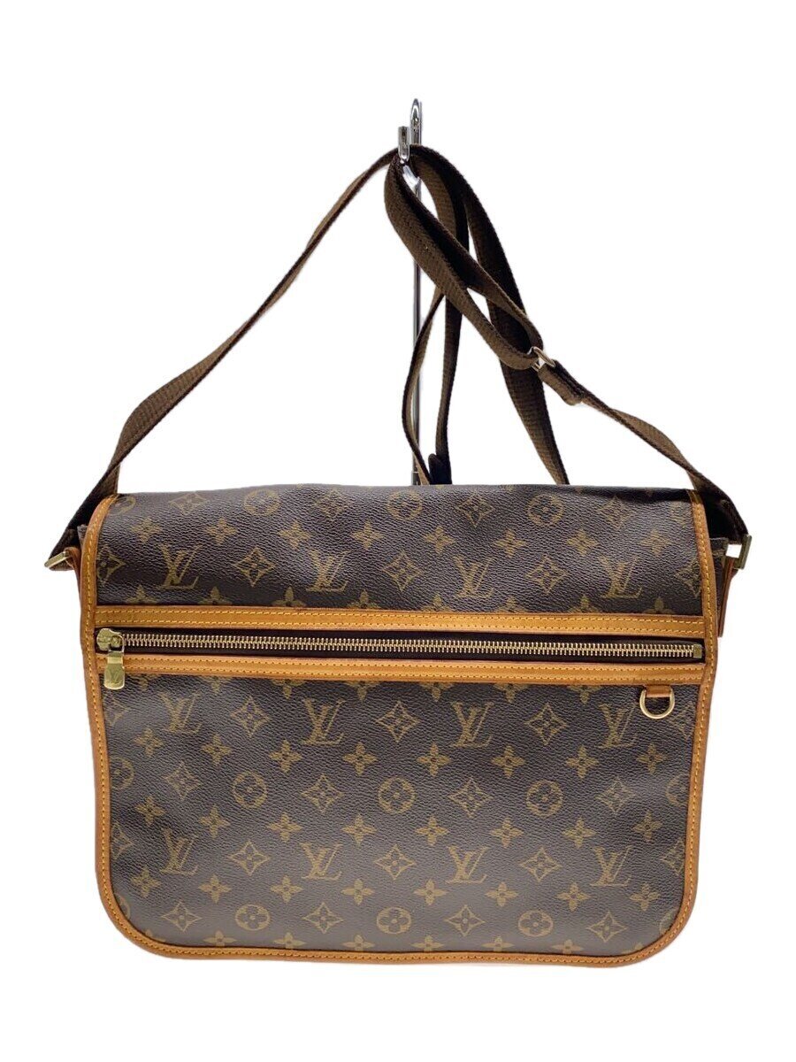 【中古】LOUIS VUITTON◆飛脚屋GM・ボスフォール_モノグラム・帆布_BRW/PVC/BRW【御徒面子】