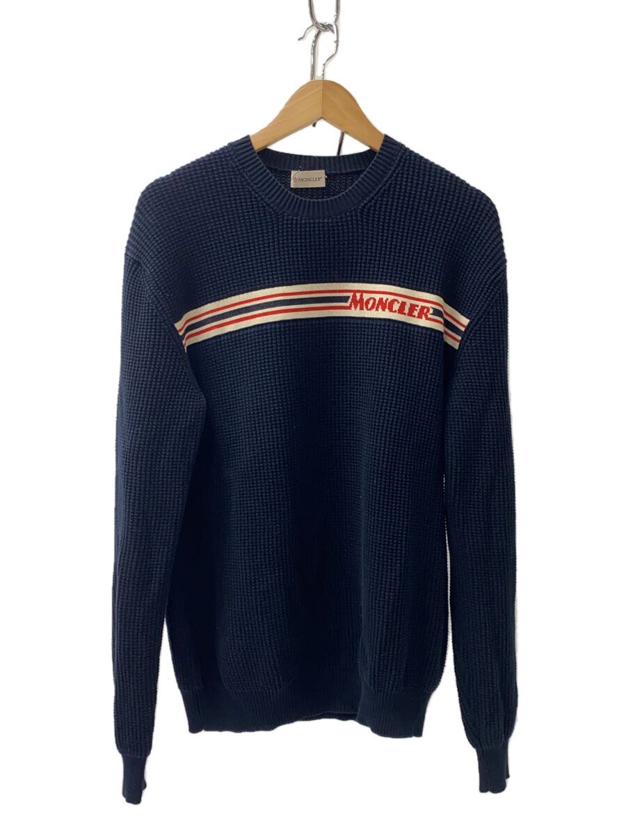 【中古】MONCLER◆GIROCOLLO TRICOT/ニット(厚手)/L/コットン/NVYネイビー/F10919C70200【レディースウェア】｜2ｎｄ STREET 店