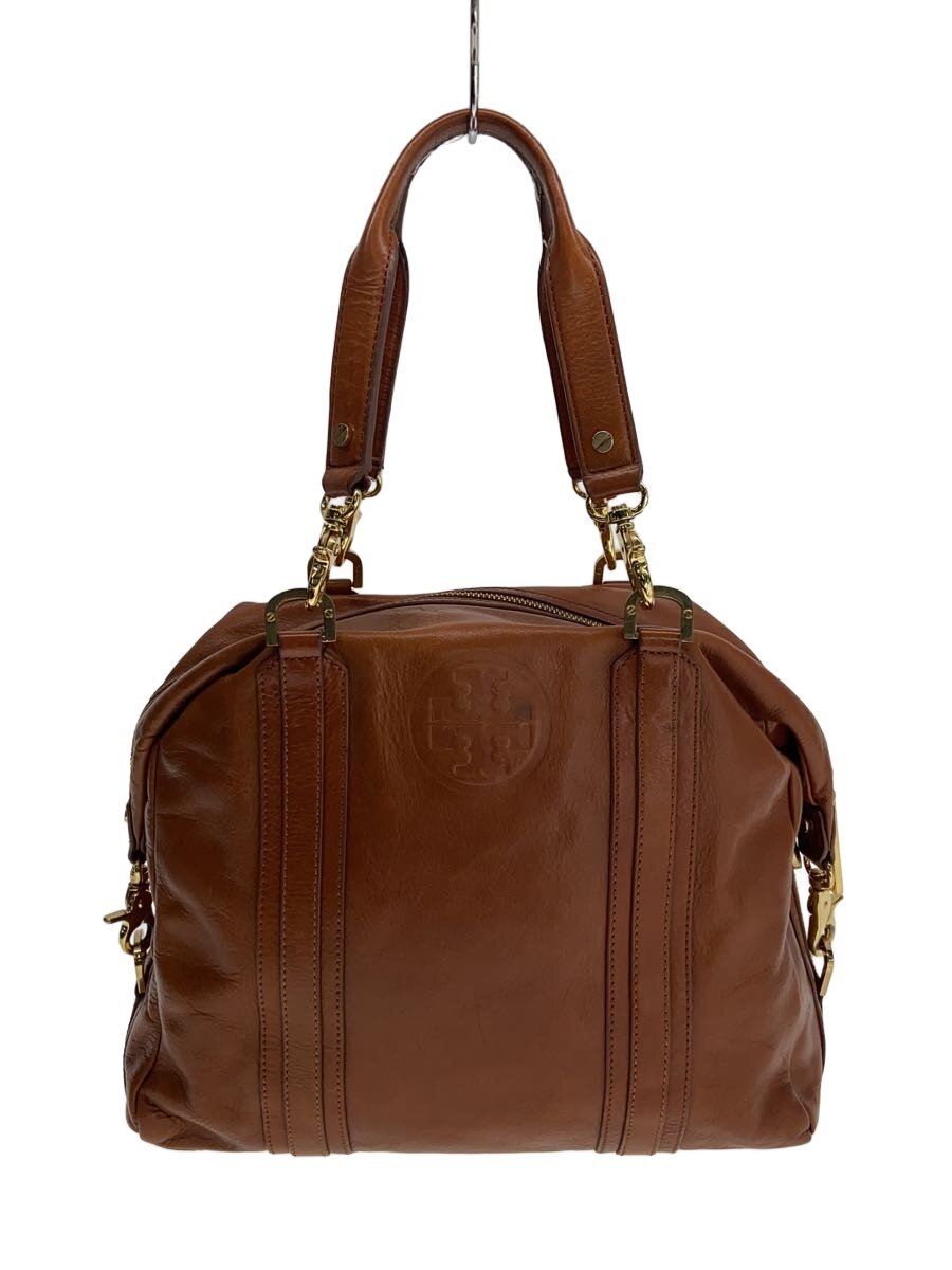 【中古】TORY BURCH◆トートバッグ/なめし革/BRW【御徒面子】