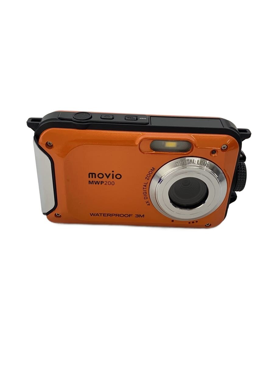 【中古】NAGAOKA◆movio/雨合羽コンパクトデジタルカメラ/MWP200/オレンジ色//【写真機】