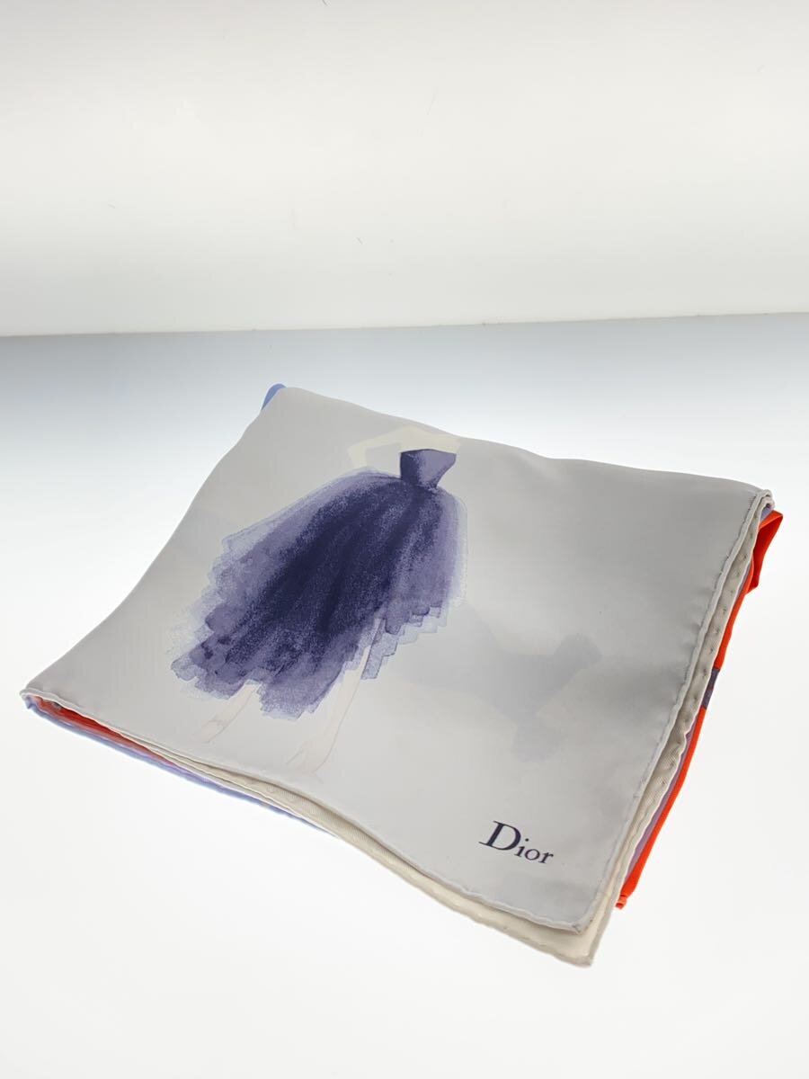 【中古】Christian Dior◆箱有/15AW/えり巻き/地絹/総柄/レディース/ディオール【服飾雑貨他】