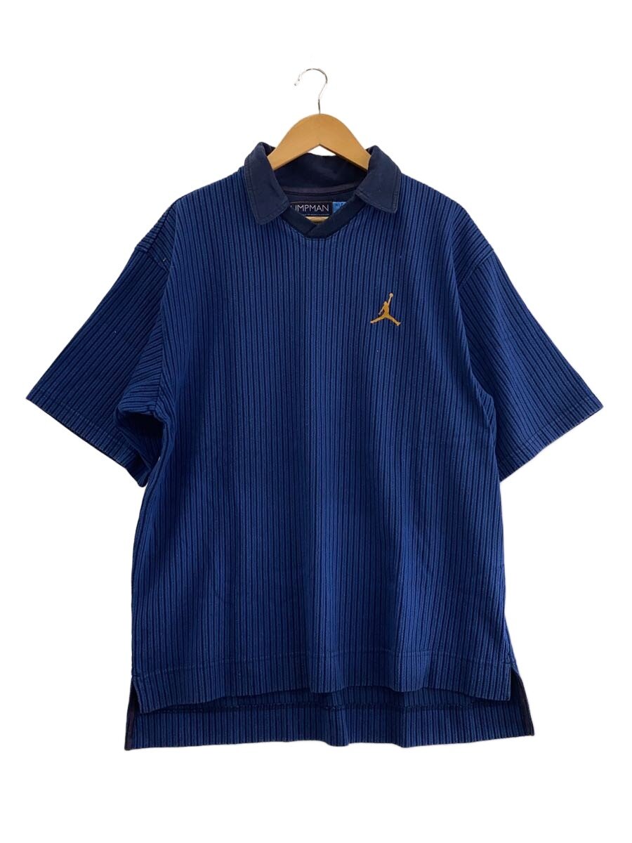 【中古】NIKE◆スポーツシャツ/L/綿織物/NVY【メンズウェア】