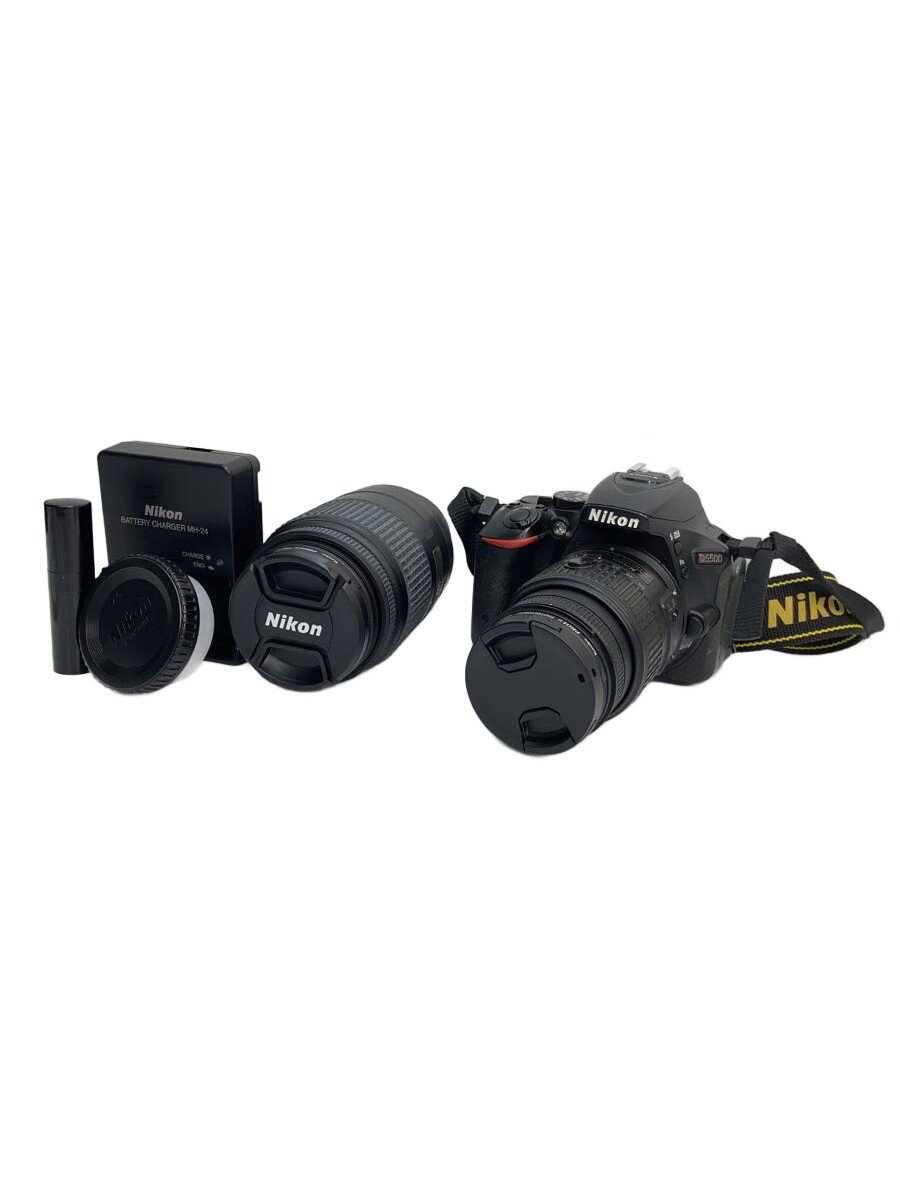 【中古】Nikon◆デジタル一眼写真機 D5500 ダブルズームキット [黒いこと]//【写真機】