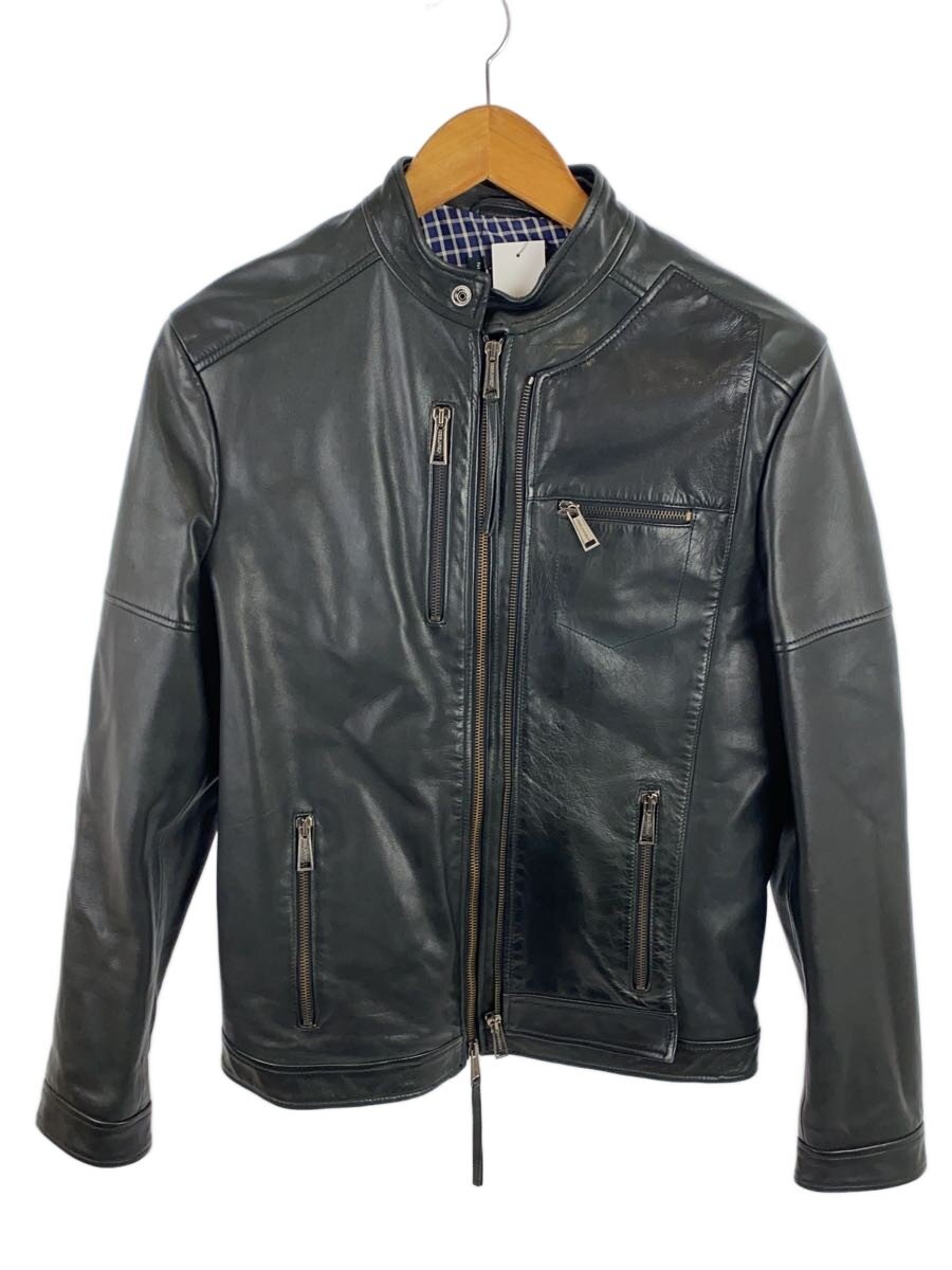 【中古】DSQUARED2◆レザージャケット・ブルゾン/44/羊革/BLK/無地/S74AM0296【メンズウェア】｜2ｎｄ STREET 店