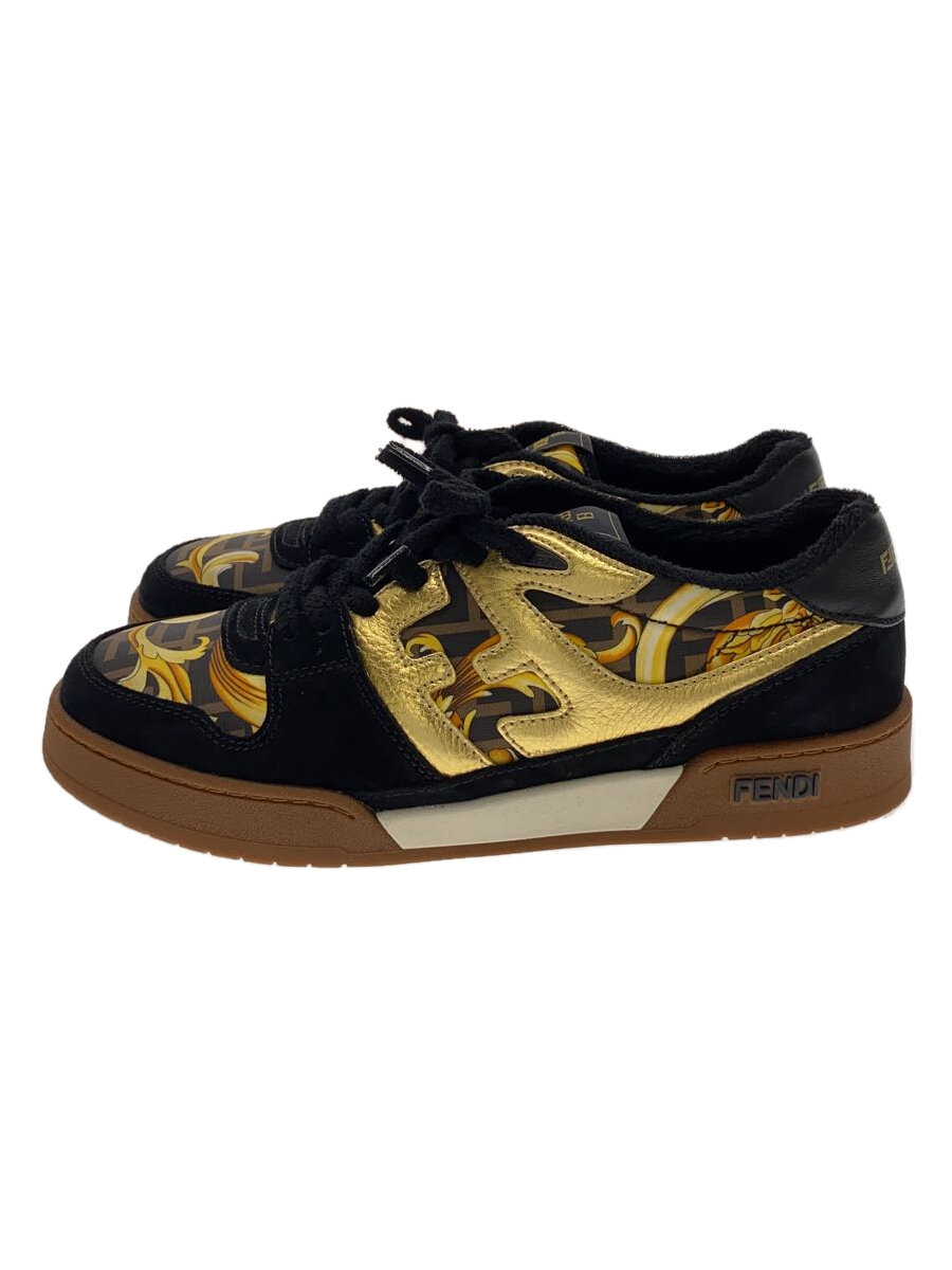 【中古】FENDI◆×VERSACE/FENDACE/ローカットスニーカー/10/黒いこと/7E1538//【シューズ】