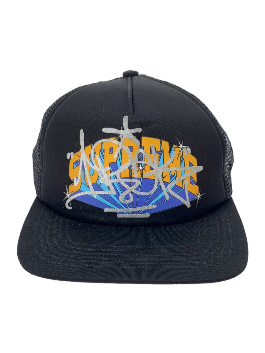 【中古】Supreme◆22AW/Acr Mesh 5-Panel/旗がしら/FREE/ポリエステル/黒いこと/メンズ【服飾雑貨他】