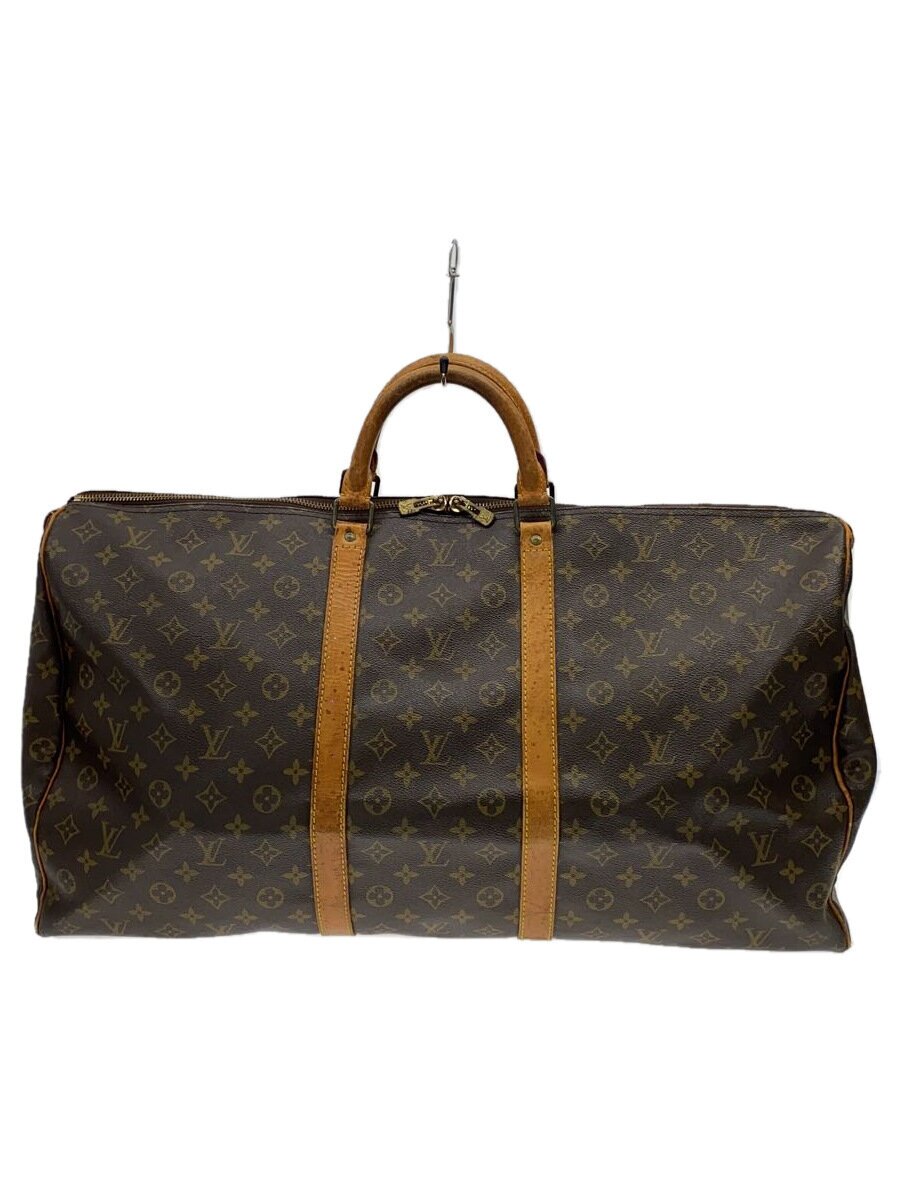 【中古】LOUIS VUITTON◆キーポル60_モノグラム・帆布/PVC/BRW/総柄【御徒面子】