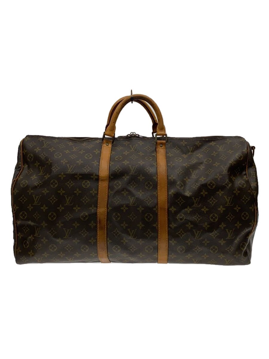 【中古】LOUIS VUITTON◆キーポル・バンドリエール60_モノグラム・帆布/PVC/BRW【御徒面子】