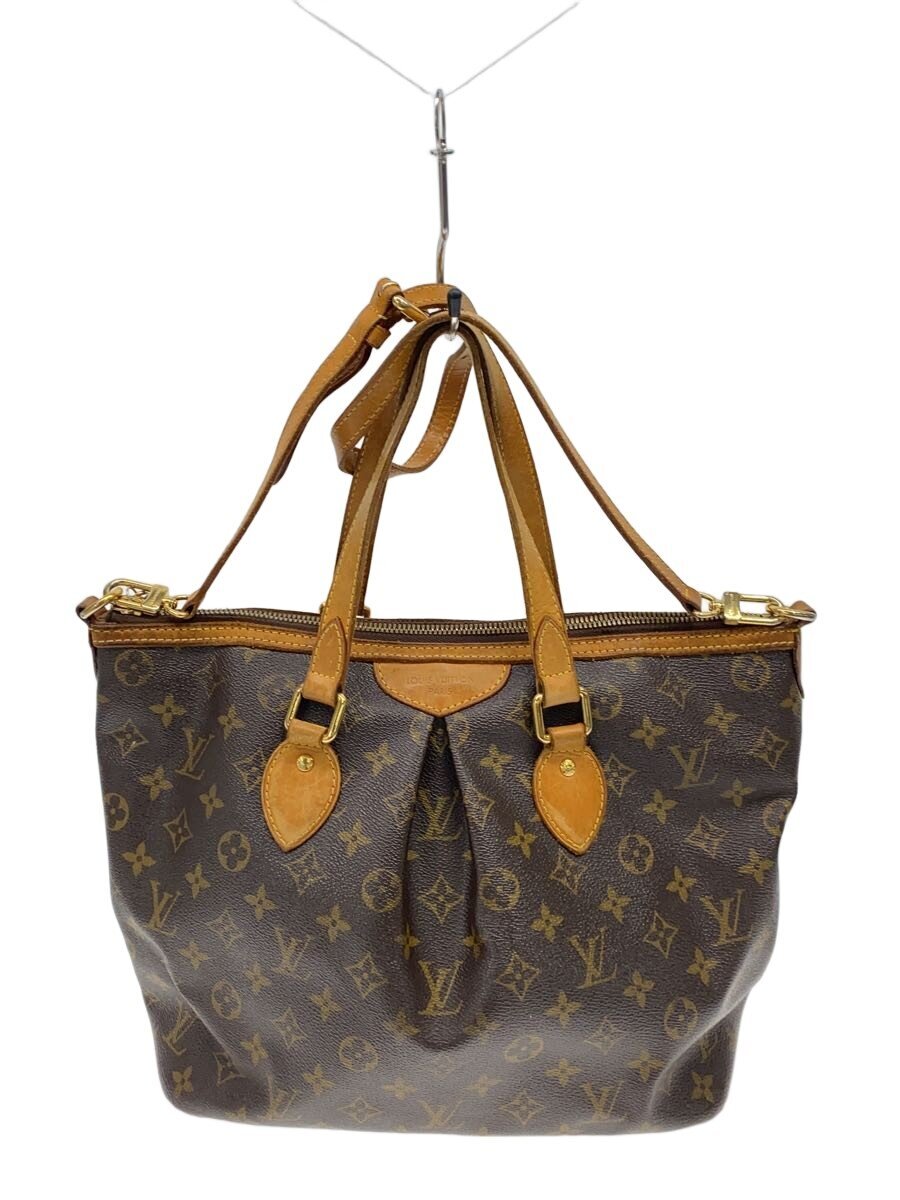 【中古】LOUIS VUITTON◆パレルモPM_モノグラム・キャンバス/PVC/BRW/総柄【バッグ】|2nd STREET 店