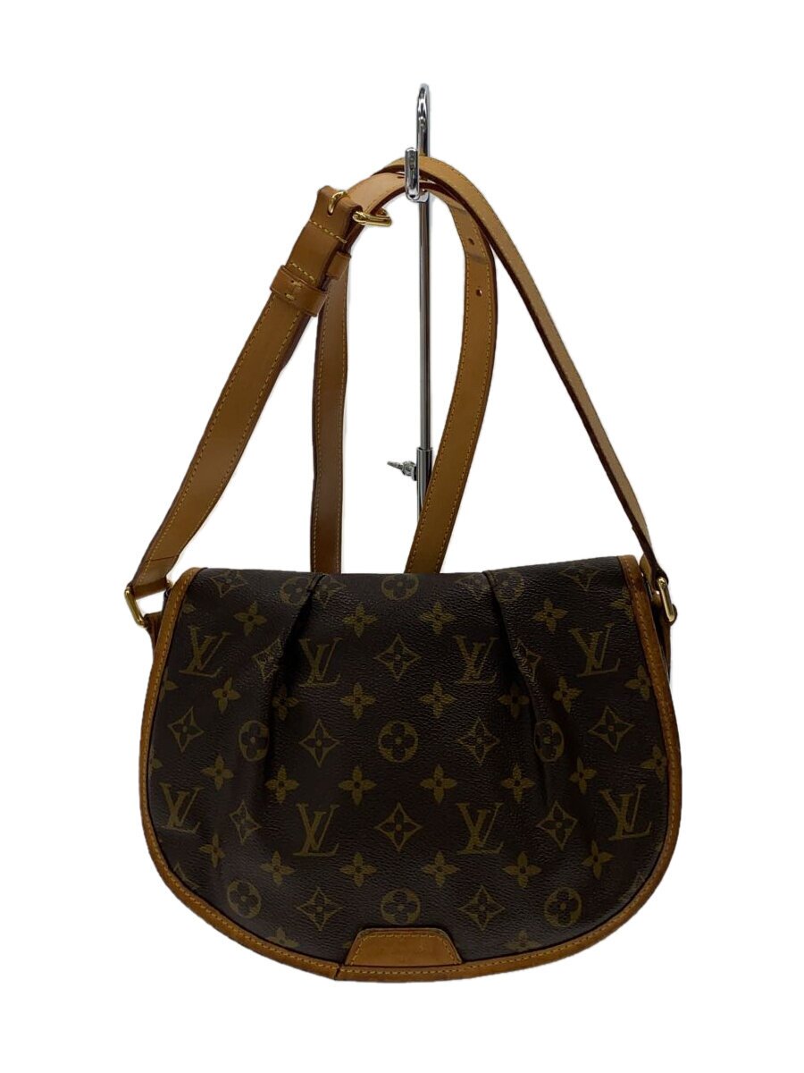 【中古】LOUIS VUITTON◆メニルモンタンPM_モノグラム・帆布/PVC/BRW【御徒面子】