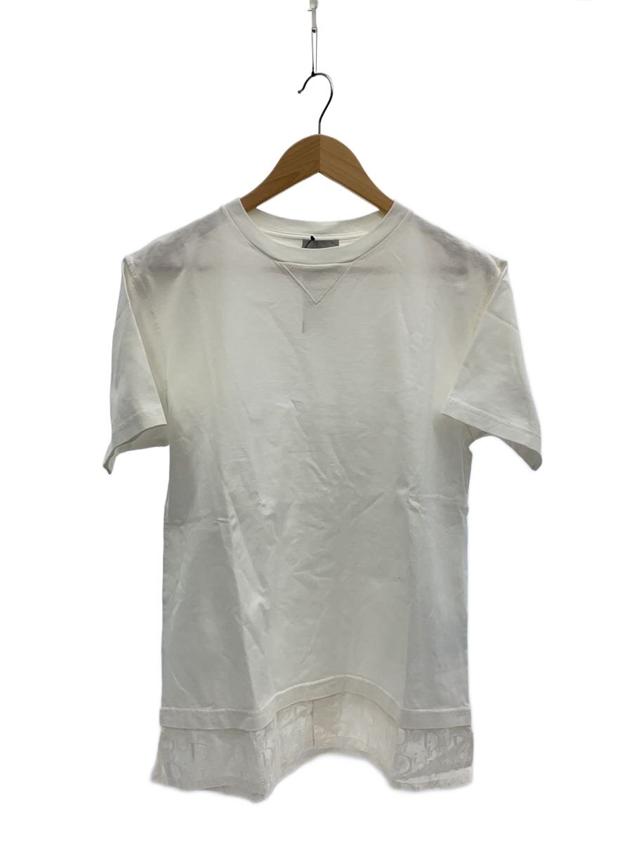 【中古】Christian Dior◆21SS/オブリークシャツレイヤードプルオーバー/プルオーバー/S/綿織物/WHT/113J632A0677【メンズウェア】