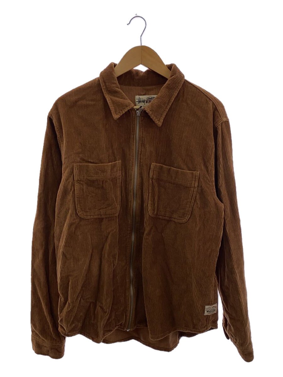 【中古】STUSSY◆ジャケット/M/コットン/BRW/無地/1110243【メンズウェア】|2nd STREET 店