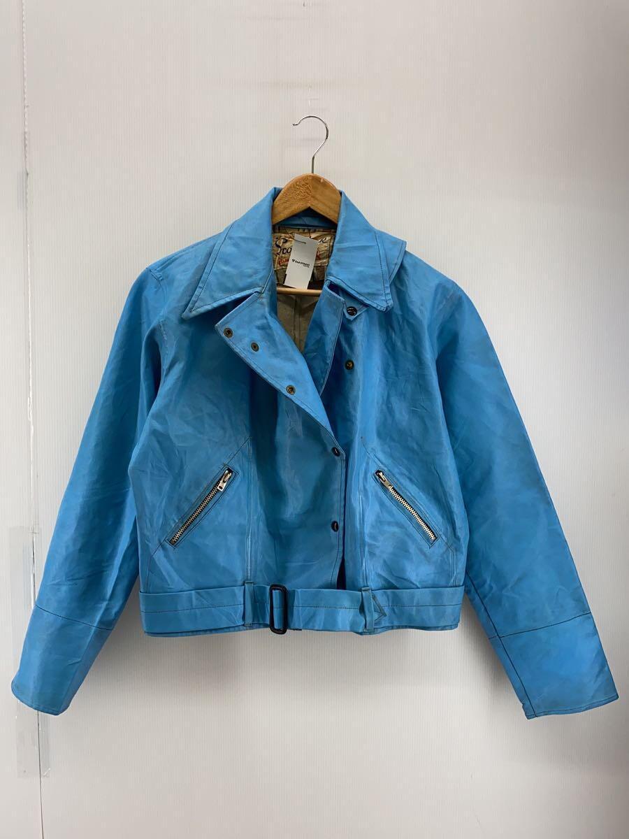 【中古】Belstaff◆60S/SCOOTER JAK/ダブルライダースジャケット/--/フェイクレザー/BLU【メンズウェア】｜2ｎｄ STREET 店