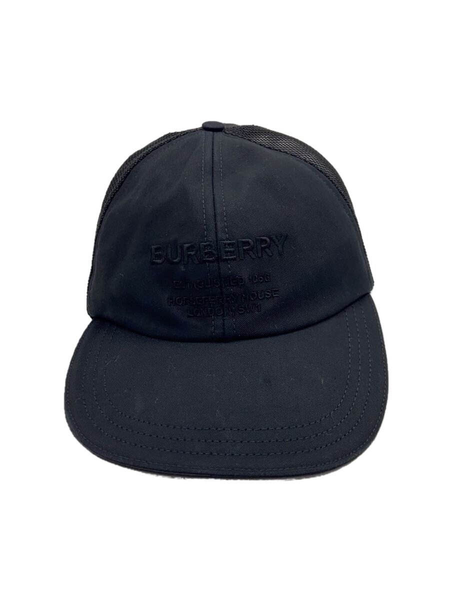 【中古】BURBERRY◆刺しゅうロゴタイプ/メッシュ旗がしら/L/綿織物/BLK/8066669【服飾雑貨他】