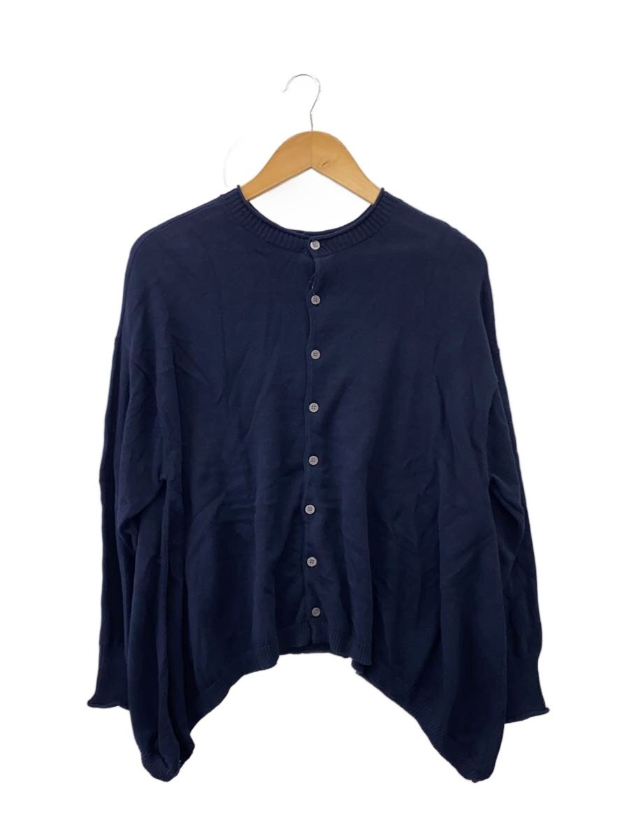 【中古】mao made◆編み物・プルオーバー(薄っぺら)/FREE/綿織物/NVY/無地/611110//【レディース御召しもの】