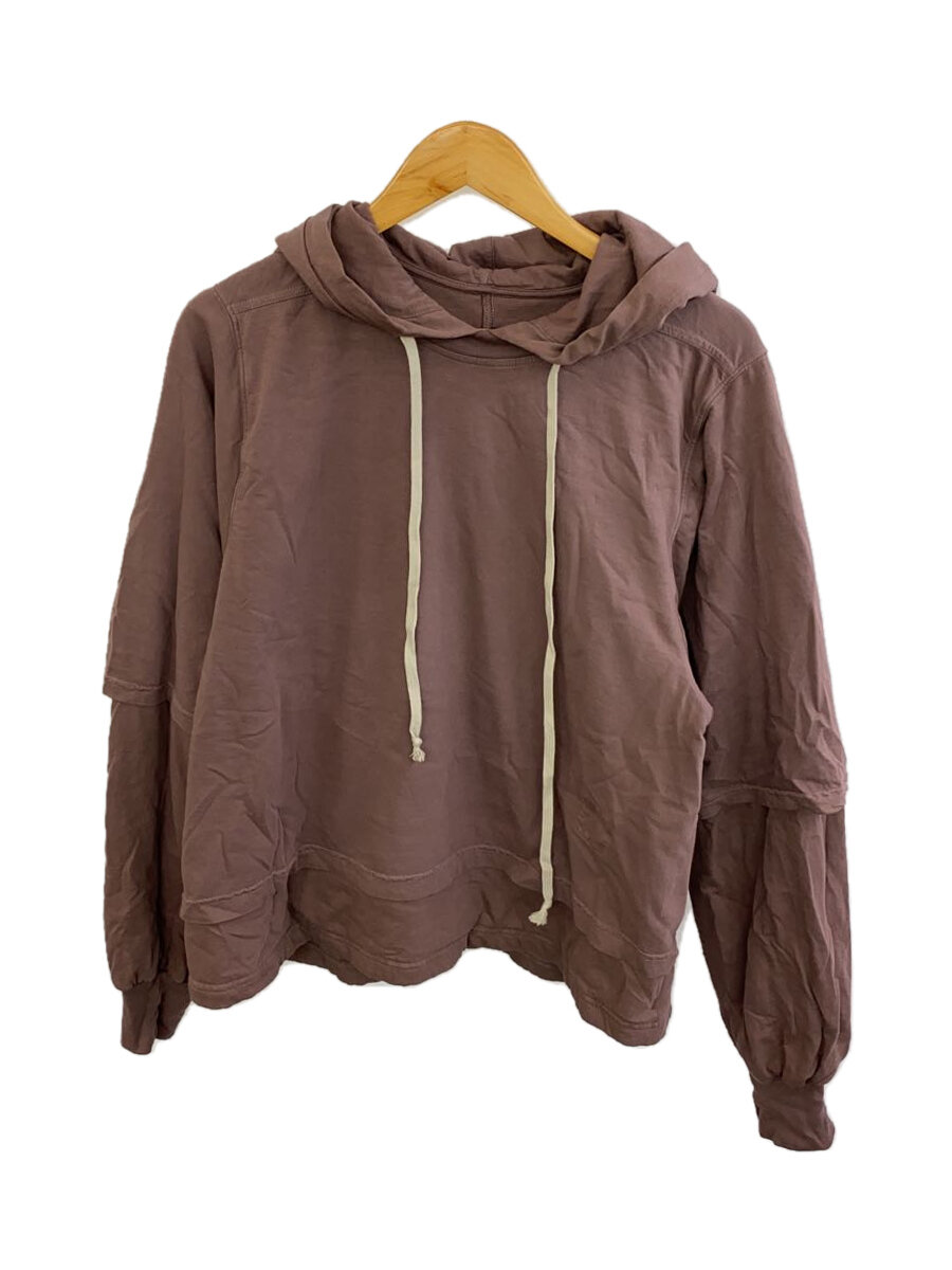 【中古】RICK OWENS DRKSHDW◆Hustler Hoodie/S/綿織物/BRD/無地/DU02C5281-RNPAD//【メンズウェア】