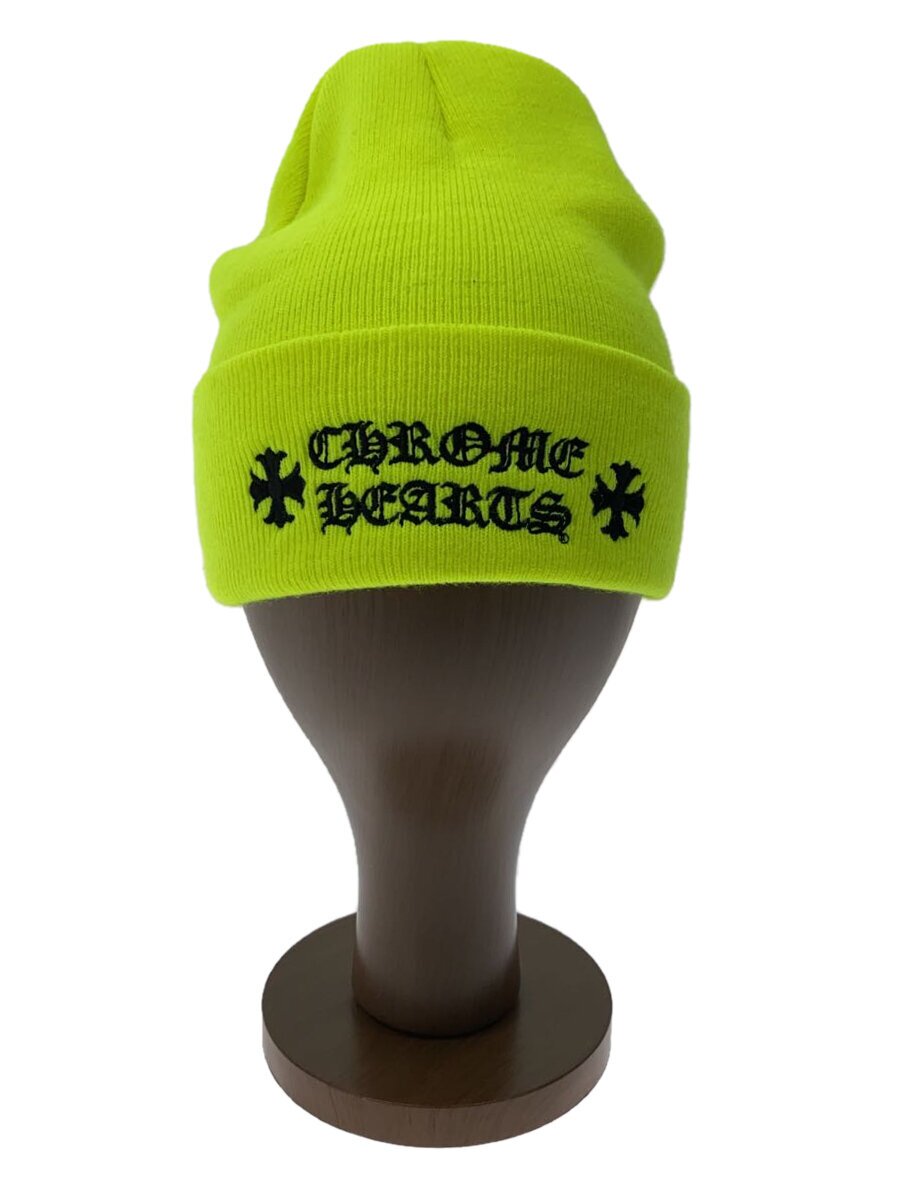 【中古】CHROME HEARTS◆編み物旗がしら/--/アクリル樹脂/YLW/無地/メンズ【服飾雑貨他】