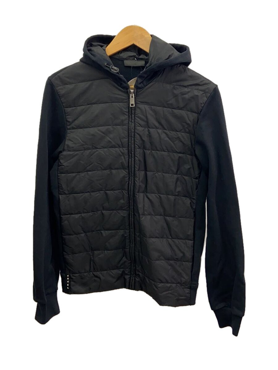 【中古】PRADA◆ジップパーカー/XS/--/BLK/無地/SJC574R192Q36【レディース御召しもの】