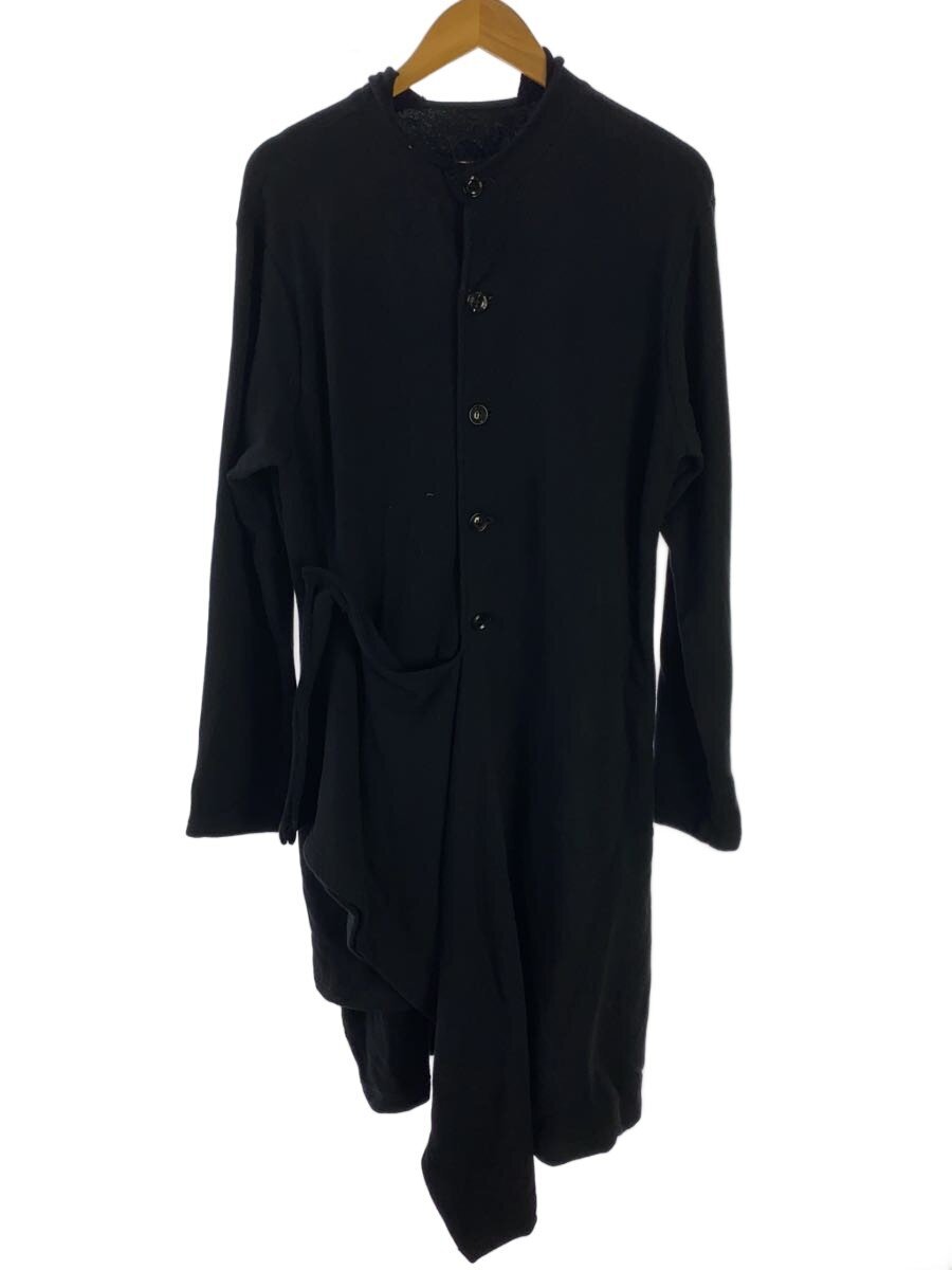 【中古】Y’s◆ジレー(薄っぺら)/2/綿織物/黒いこと/YJ-T12-062/ワイズ【レディースお召しもの】