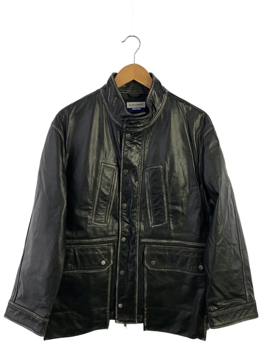 【中古】MAISON SPECIAL◆23AW/Hunting Stand Blouson/O/牛革/BLK//【メンズウェア】｜2ｎｄ STREET 店