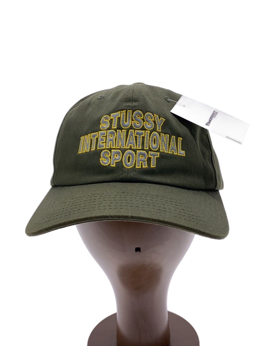 【中古】STUSSY◆25SS/Mid-Depth International Sport cap/綿織物/カーキ/メンズ【服飾雑貨他】