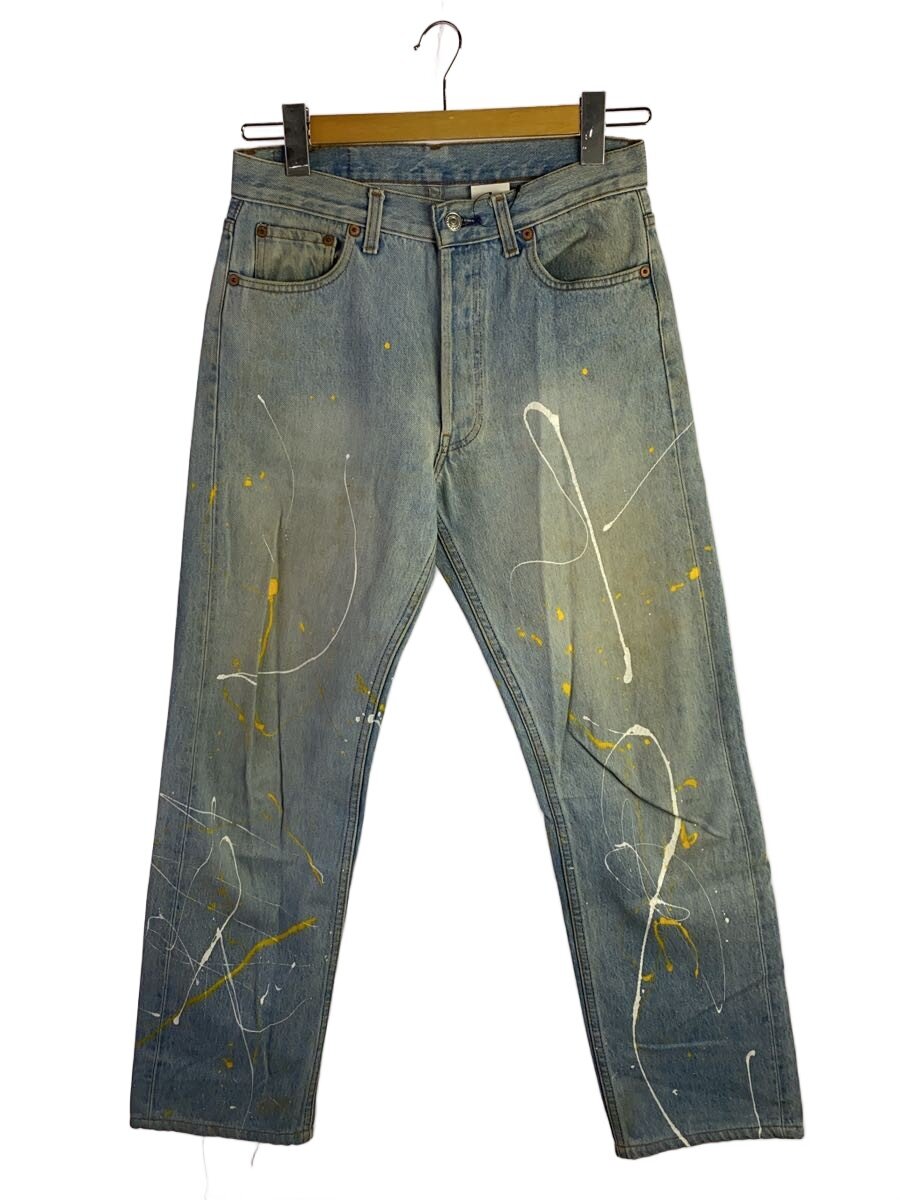 【中古】Levi’s◆えの具/バレンシア/名取り草裏555/USA製/下つ方/30/ジーンズ/IDG/無地//【メンズウェア】