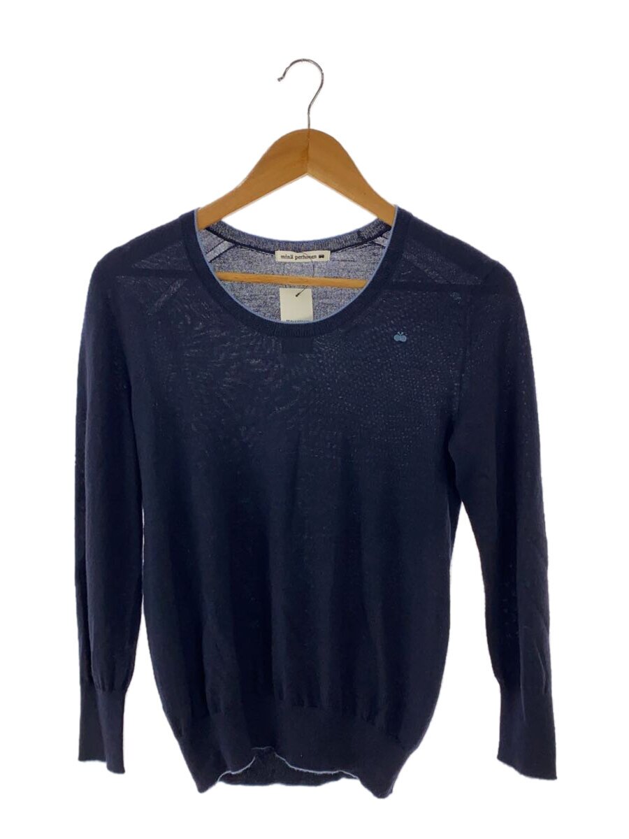 【中古】mina perhonen◆ニット・セーター(薄手)/36/ウール/NVY/SA8719【レディースウェア】|2nd STREET 店