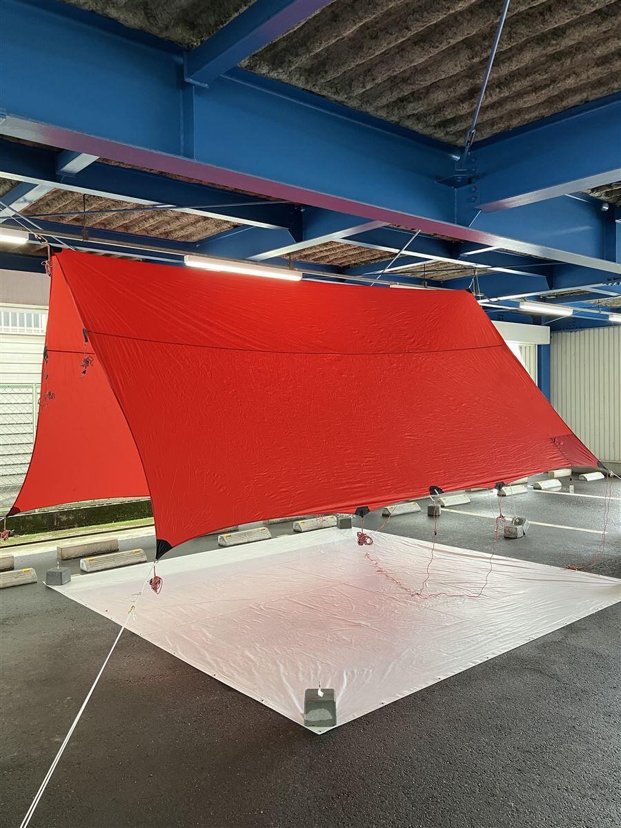 【中古】HILLEBERG◆タープ/RED/TARP XP 20/全体汚れ有/一部破れ有【スポーツ】