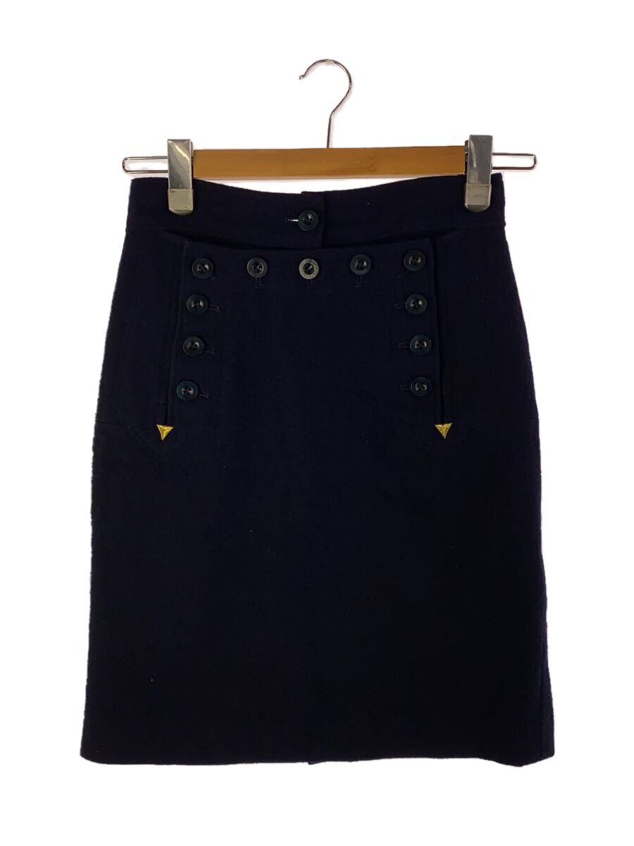 【中古】sacai◆09s/スコート/2/羊毛/NVY【レディースお召しもの】