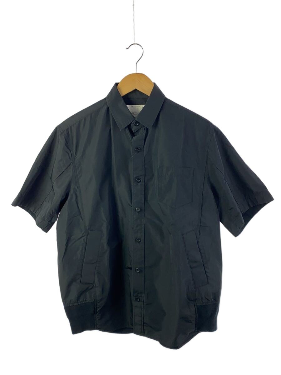 【中古】sacai◆半袖プルオーバー/1/ポリエステル/BLK/無地/24-03402M【メンズウェア】