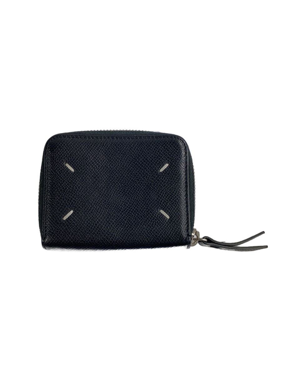 【中古】Maison Margiela◆2つ折り銭入れ/なめし革/BLK/無地/レディース//【服飾雑貨他】