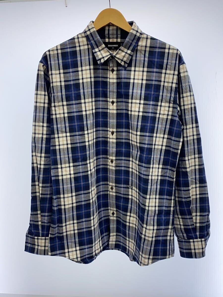 【中古】DSQUARED2◆長袖シャツ/50/--/BLU/チェック/S74DM0455//【メンズウェア】｜2ｎｄ STREET 店