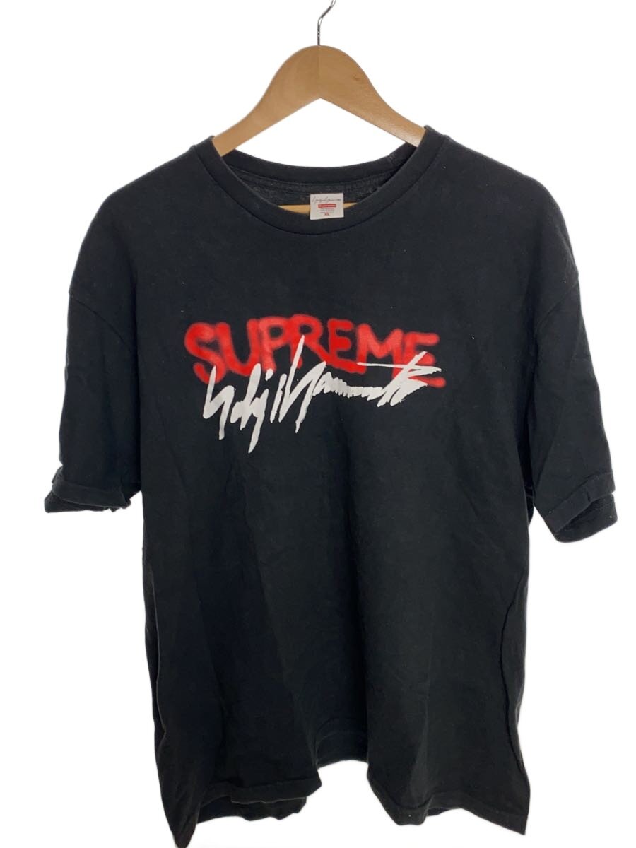 【中古】Supreme◆20AW/Logo Tee/プルオーバー/XL/黒いこと/ロゴタイプ刷り上げる/吹きつけるロゴタイプ【メンズウェア】
