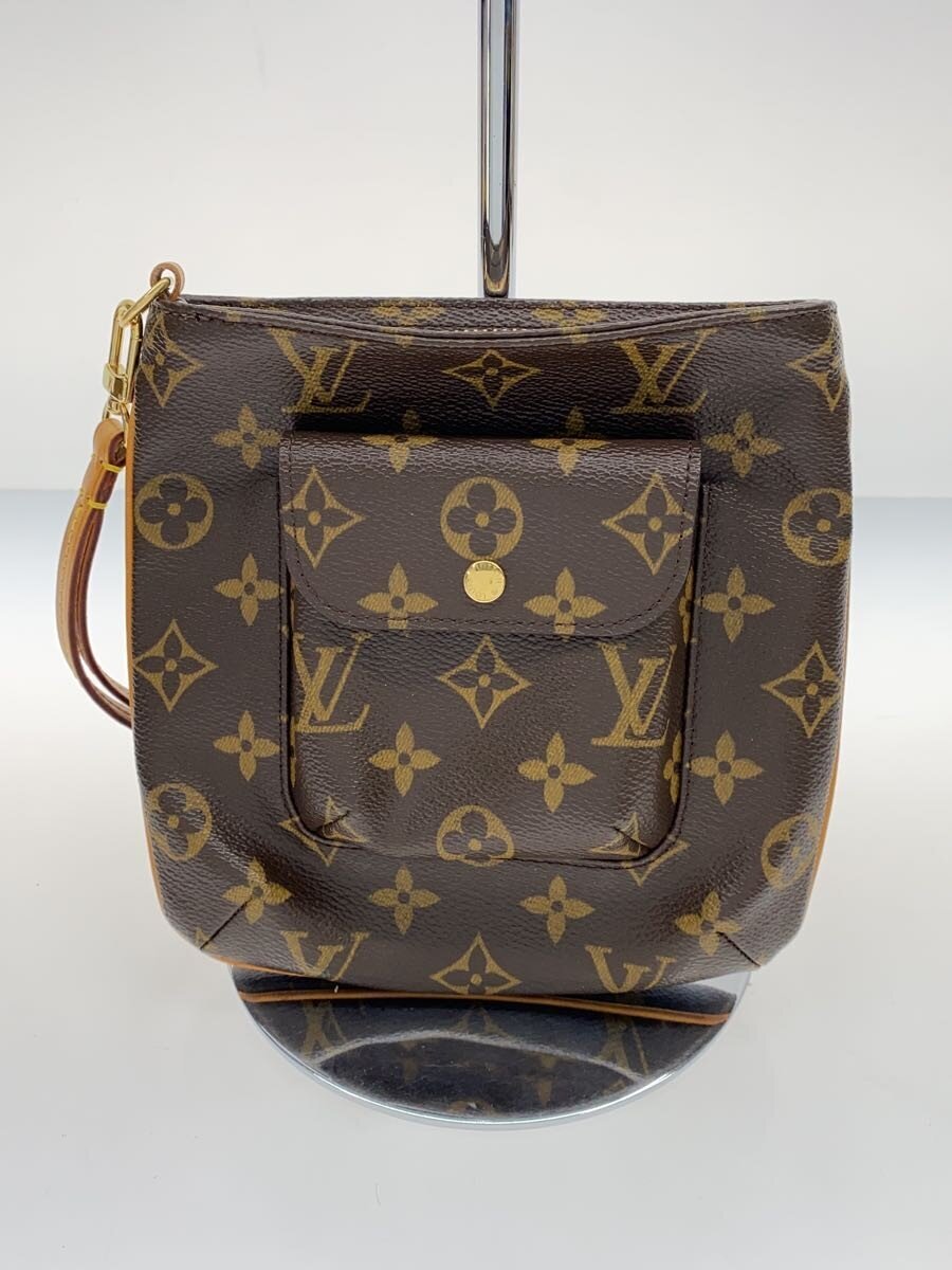【中古】LOUIS VUITTON◆パルティシオン_モノグラム・帆布/PVC/BRW/総柄【御徒面子】
