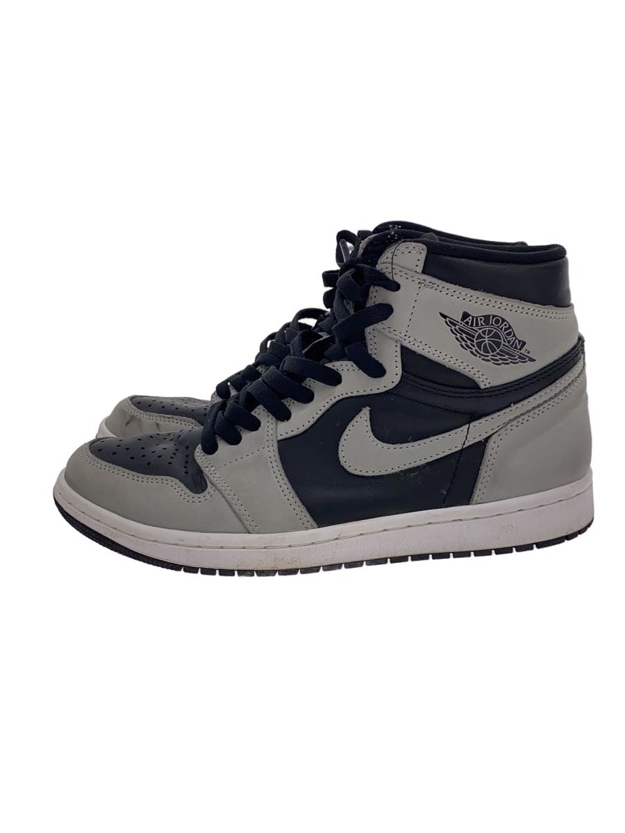 【中古】NIKE◆AIR JORDAN 1 RETRO HIGH OG_エアジョーダン 1 レトロ 御機嫌 OG/26糎/GRY/PV【シューズ】