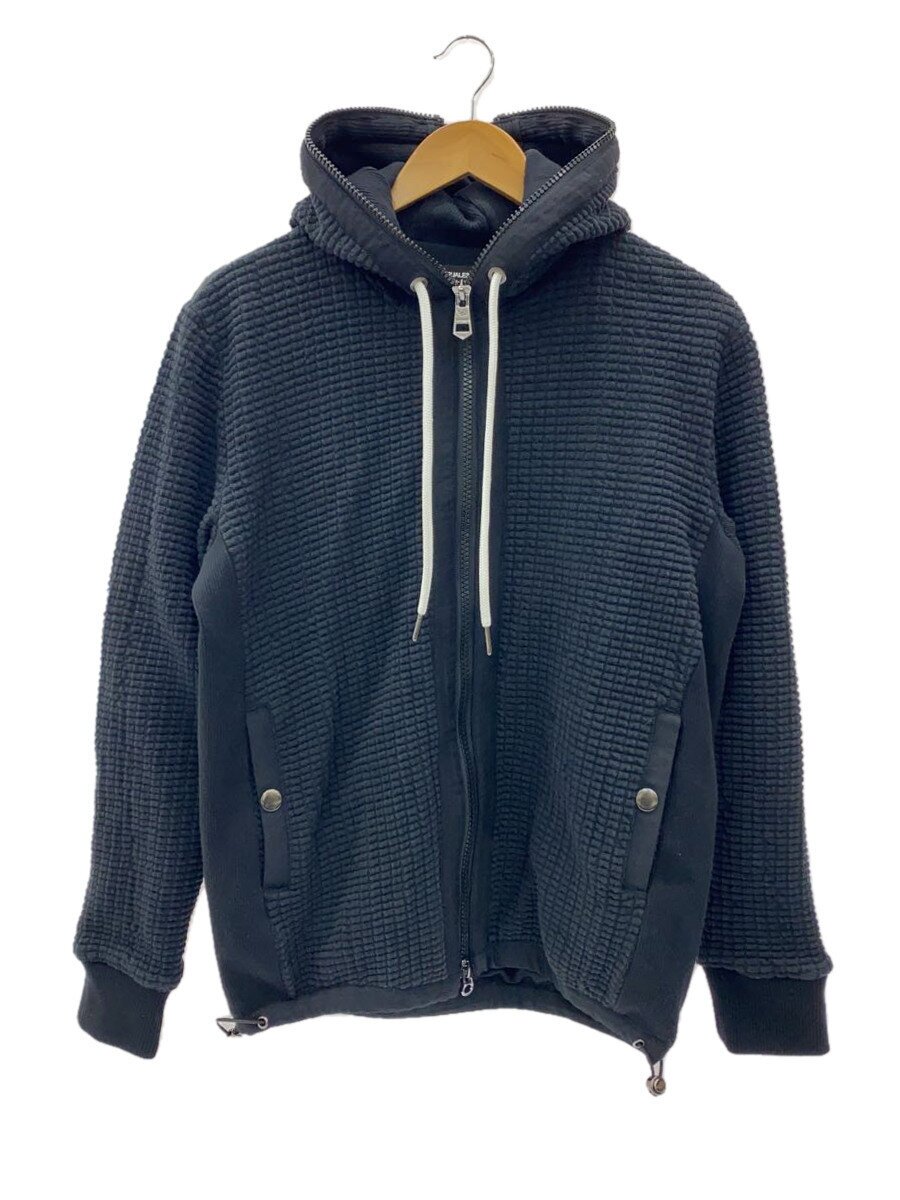 【中古】1piu1uguale3 RELAX◆トップス/L/ポリエステル/BLK/無地/ワーヘルパーカー【メンズウェア】