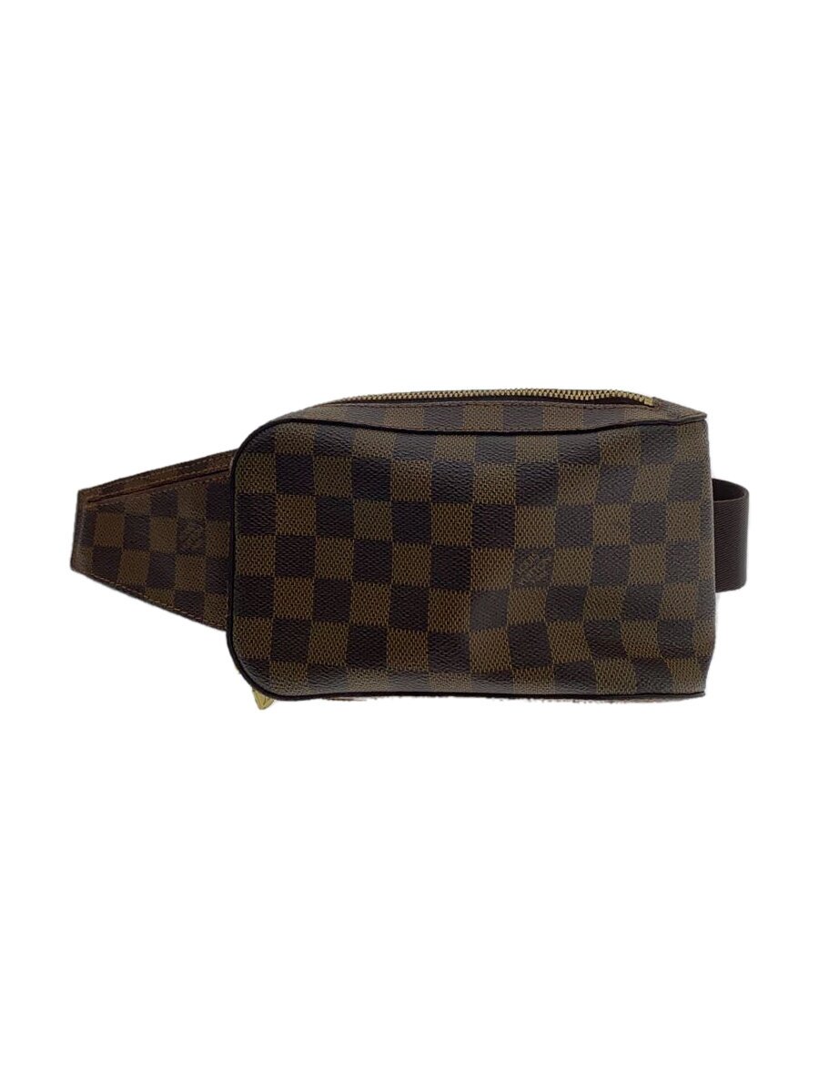 【中古】LOUIS VUITTON◆ジェロニモス_ダミエ・エベヌ_BRW/PVC/BRW【御徒面子】