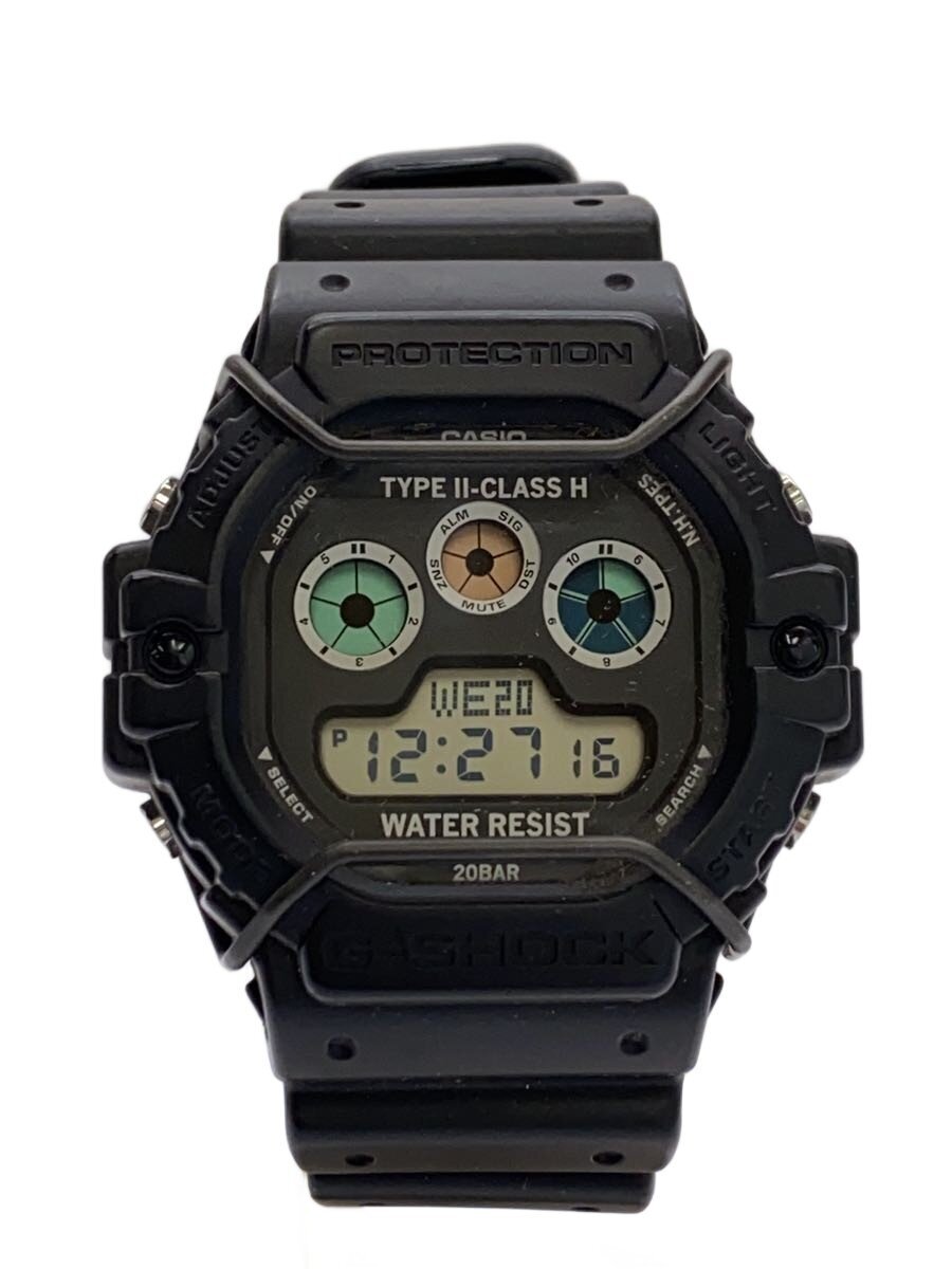 【中古】CASIO◆G-SHOCK/石英ウオッチ/黒いこと/黒/DW-5900NH-1/9202-AC05 pieces【服飾雑貨他】