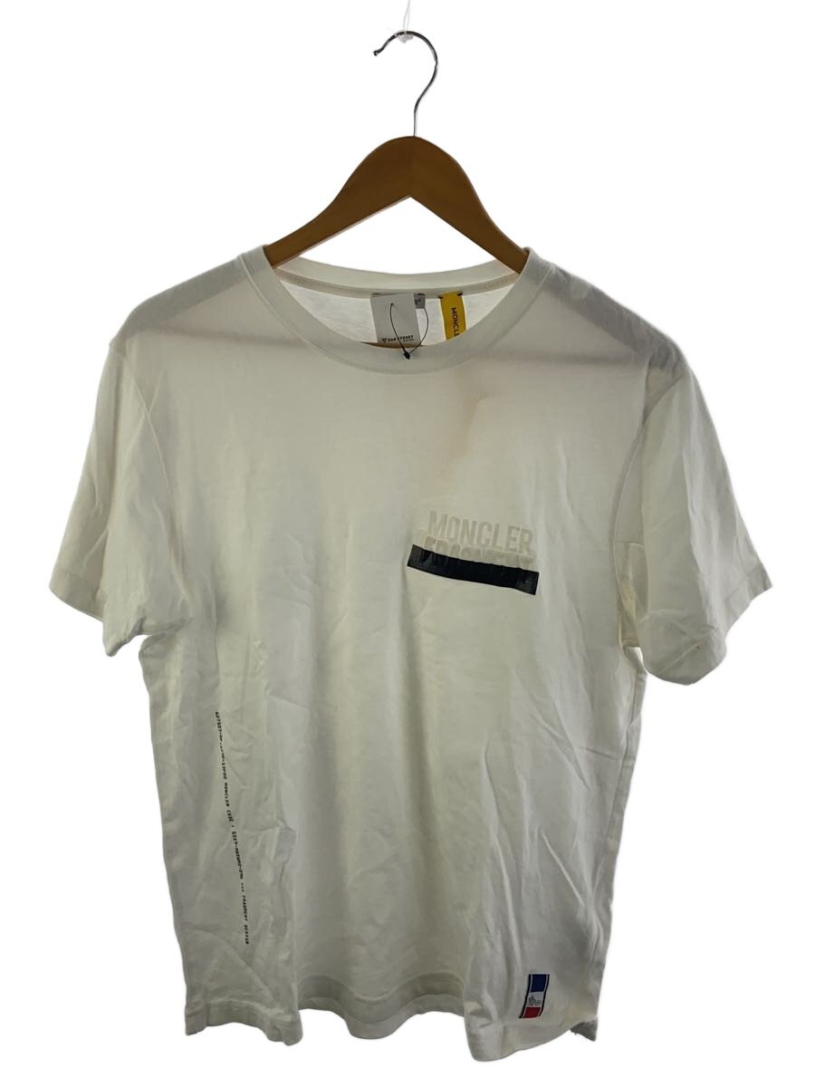 【中古】MONCLER◆ティーシャツ/S/綿織物/WHT/E109U8000550 8391Q【メンズウェア】
