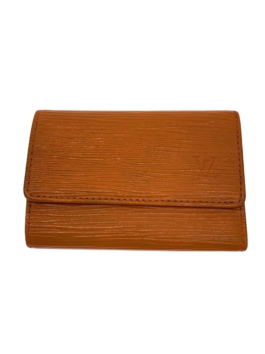 【中古】LOUIS VUITTON◆ポシェット・ポルト・モネ・クレディ_エピ/なめし革/ORN/無地/レディース【服飾雑貨他】
