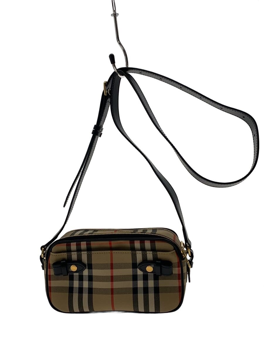 【中古】BURBERRY LONDON◆ショルダー部分ヨレ/表面下部に汚れ/ショルダーバッグ/--/BEG/チェック//【バッグ】|2nd STREET 店