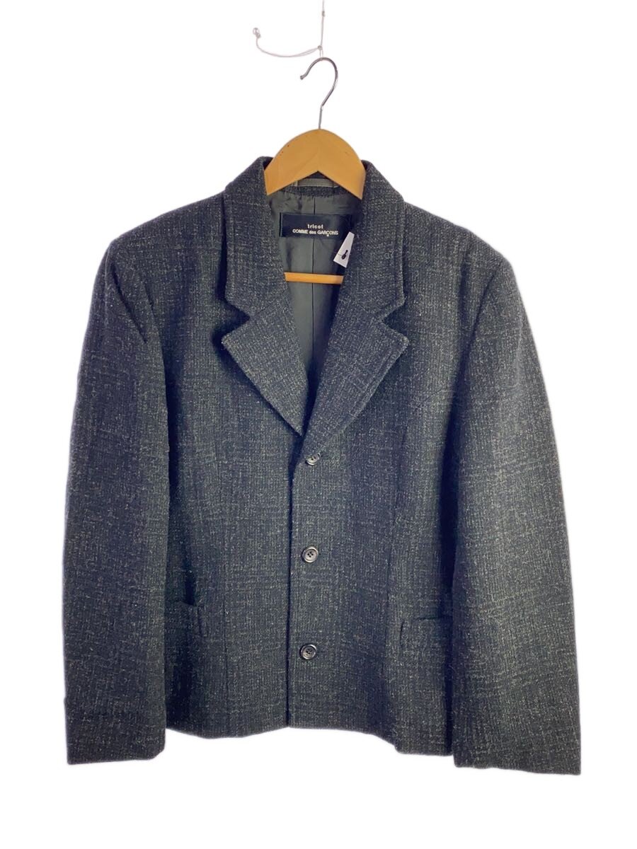 【中古】tricot COMME des GARCONS◆テーラードジャケット/--/ウール/ブラック/チェック/TJ-080220【レディースウェア】｜2ｎｄ STREET 店