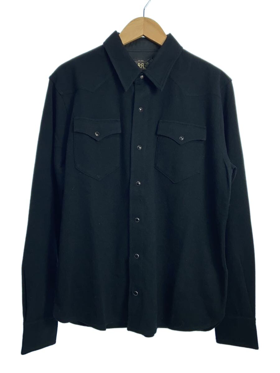 【中古】RRL◆ウールカシミウエスタンシャツセーター/長袖シャツ/L/ウール/BLK//【メンズウェア】|2nd STREET 店