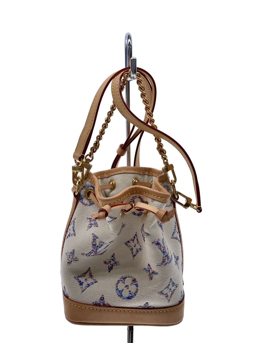 【中古】LOUIS VUITTON◆ナノノエ モノグラムジャガード/ショルダーバッグ/帆布/M83453【御徒面子】