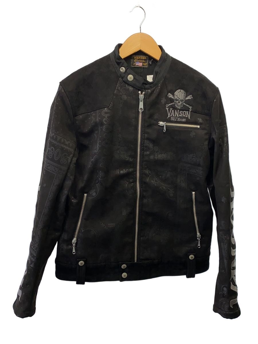 【中古】VANSON◆SACRED TEAM/ジャケット/L/--/BLK【メンズウェア】｜2ｎｄ STREET 店