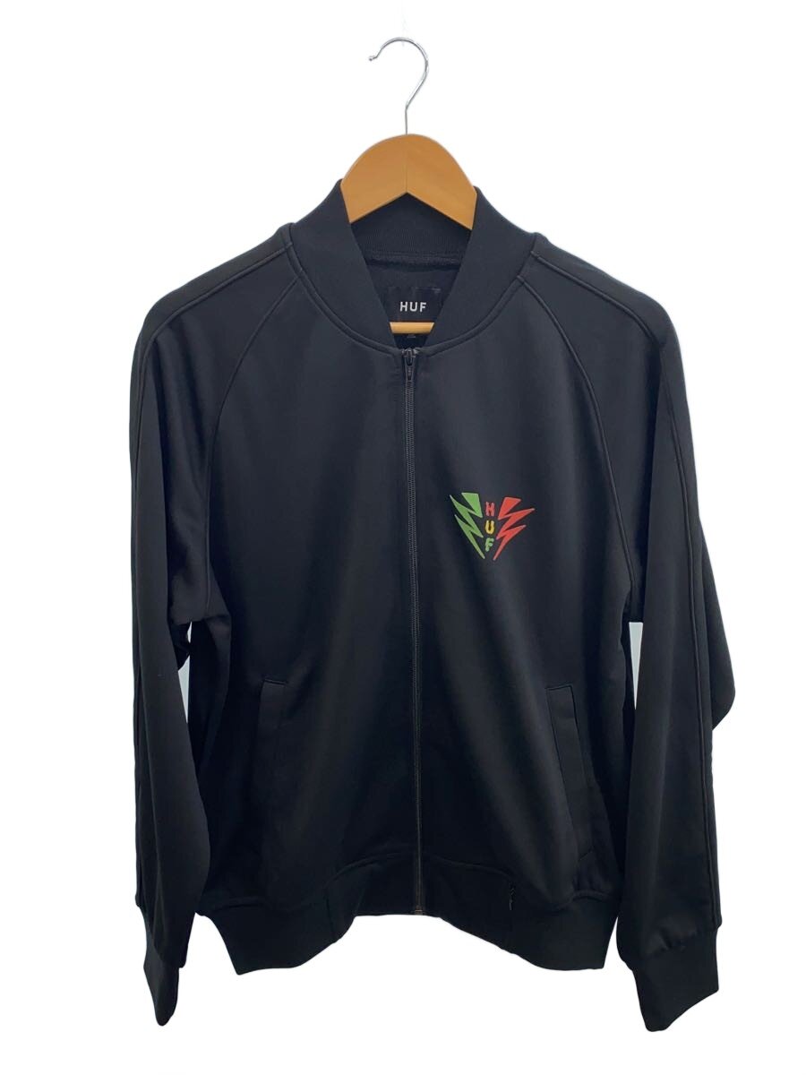 【中古】HUF◆ティーシャツ/M/ポリエステル/BLK【メンズウェア】
