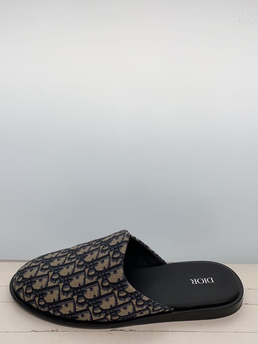 【中古】Christian Dior◆サンダル/--/BLK/当て嵌める感有【シューズ】