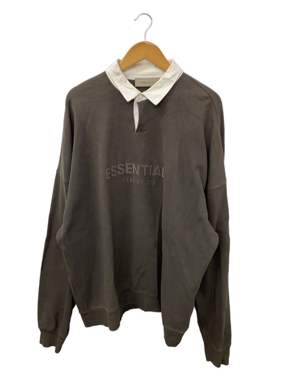 【中古】ESSENTIALS◆長袖プルオーバー/XL/綿織物/GRY//【メンズウェア】