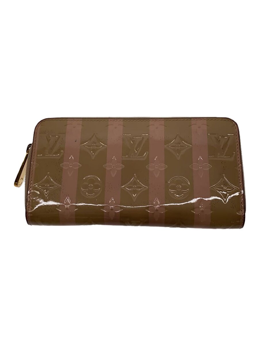 【中古】LOUIS VUITTON◆ジッピー・ウォレット_モノグラム・ヴェルニ_BEG/エナメル/BEG/レディース【服飾雑貨他】